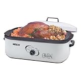 Nesco 4818-14 Classic Roaster Oven, 18-Quart, Porcelain Cookwell, Ivory