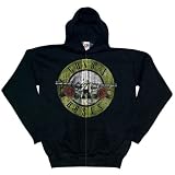 Guns N Roses - Distressed Logo Zip Hoodie