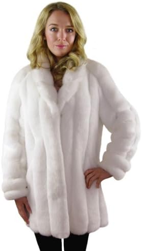 Faux Fur Coat - White Mink