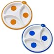 Dr. Brown's Designed To Nourish 2 Pack Divided Plate, Colors May Vary