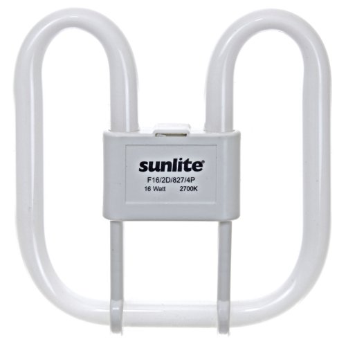 Sunlite F21/2D/835/4P 21-Watt 2D Linear Fluorescent Lamp GR10q Base, 3500K