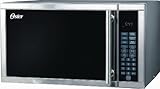 Oster OGB7703 2/3-Cubic-Feet Digital Microwave Oven, White with Stainless S ....