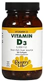 Country Life Vitamin D3 5000 I.U., 200-Softgel