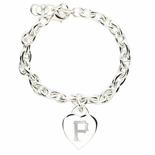 MLB Pittsburgh Pirates Heart-Charm Bracelet