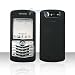 Solid Black Blackberry 8130 Pearl Rubber Silicon Skin Cover Case