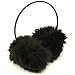 Winter Extra Fluffy Fuzzy Ski Earmuff Ear Warmer Black