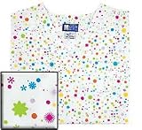 Nursing Uniform Starburst V-neck Madison Medical Scrub Top (L-3X)