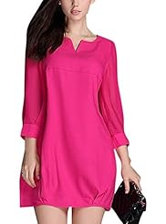 Plus Size Sexy Sophisticated V-neck Bubble Dress  Dress