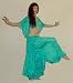 Turquoise Silk Harem Pants