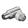 Koaxial Winkel Stecker 9,5 mm Metallausf�hrung CS 1005