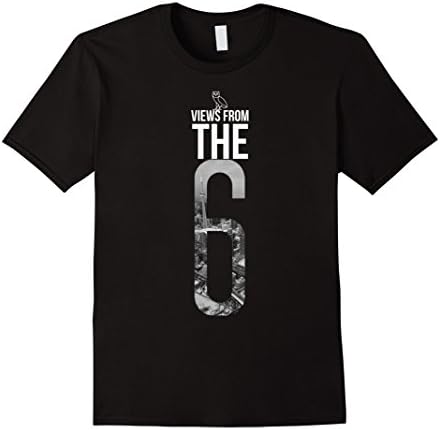 Men's Views From The 6 T Shirt Medium Black