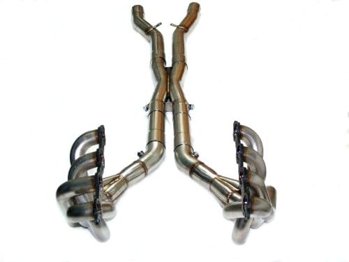 LG 05-08 Corvette C6 "Super Pro" 1 7/8" Stainless Steel Long Tube Headers w/ X Pipe - OffRoad