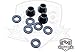 Complete Black Fairing Bolt Kit Screws Fasteners for Yamaha YZF R1 2007-2008