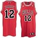 adidas Chicago Bulls #12 Kirk Hinrich Red Road Swingman Jersey