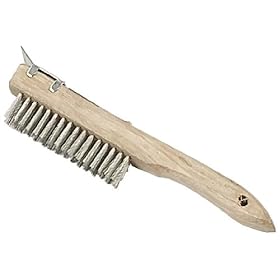 10" BBQ BRUSH W/SCRAPER:TZ63-06355