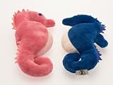 Pair of Plush Soft Toy Seahorses. 23cm.