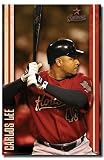 Houston Astros Carlos Lee MLB Art Poster Print 22x34