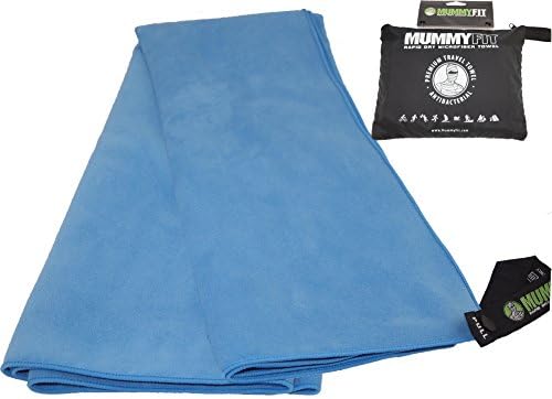 Top-Rated Premium Microfiber Workout &amp; Travel Towel by MummyFit | Exclusive Rustproof METAL Hanging Loop Snap | Large FULL SIZE | Packs As Compact As An Average Wash Cloth | 7X More Absorbent Than Cotton &amp; Dries 10X Faster | Heavy Duty Outer Stitching | Use As an XL Swim Beach Bike Camping Hiking Backpacking Golf CrossFit Gym Yoga or any Sport or Workout Towel | Extremely Durable Sports Towel, Yet Super Soft | Antibacterial | Carry Pouch INCLUDED + BONUS Care &amp; Rapid Drying Tips (Full Size | 30" x 51")