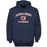 adidas Auburn Tigers Navy Blue Stacked Pullover Hoody Sweatshirt