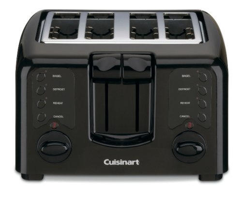 Cuisinart CPT-140BK Electronic Cool Touch 4-Slice Toaster, Black