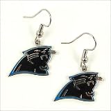 CAROLINA PANTHERS NFL LOGO EARRINGS EAR RINGS!