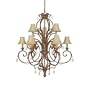 Capital Lighting 3429SP-419-CR 9 Light Fair Chandelier, Spice