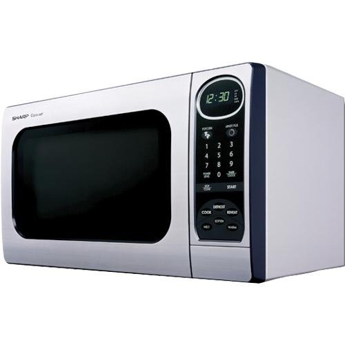 Sharp R-305KS 1-Cubic-Foot 1100-Watt Microwave Oven, Stainless