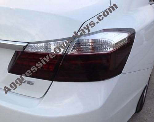 Honda Accord Sedan Smoked Tail Light Overlays Cutout Pre Cut Tint Smoked Overlay Vinyl Film 2013 2014 2015