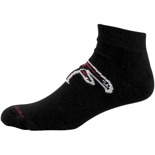 Reebok Atlanta Falcons Black Jacquard Logo Ankle Socks