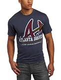 MLB Men's Atlanta Braves Submariner Short Sleeve Basic Tee (Navy Heather, Medium)