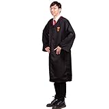 Harry Potter Youth Adult Robe Cloak (Gryffindor,M) with one free Harry Potter Letter