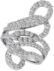 14K White Gold 2.41cttw Round Diamond Fashion Ring