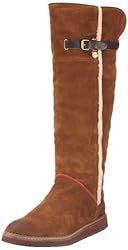 Mexx Winnie 1 High Suede Boot F9RE0029, Damen Stiefel, Braun (COGNAC 242), EU 39