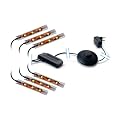 LED Clip Glaskantenbeleuchtung Glasbodenbeleuchtung blau mit 6 LED Clips Vitrinenbeleuchtung Glasplattenbeleuchtung