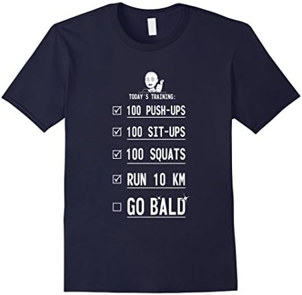 Men's One Punch Training To Go Bald T-Shirt XL Navy