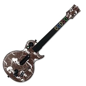 Choco Skull Design Skin Decal Sticker for the Guitar Hero III Gibson Les Paul for PS3 / Xbox 360