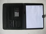 Napa Leather Writing Portfolio Cover With A Mini Calculator