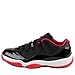 Jordan Men's Air 11 Retro Low Black/True Red/White Leather Athletic Shoes
