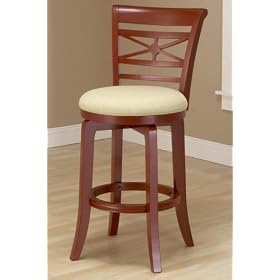 Click here to buy Kingston Bar Stool 43h Red by Home Decorators Collection.