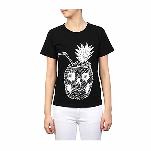 (サンローラン) SAINT LAURENT 14s/s スカルパイナップル Tシャツ_BLACK 351663 Y2HU2-1000 HIYOKO160526 [並行輸入品]