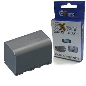 Ex-Pro High Power BN-VF823U, BN-VF823, [EXACT] High Power Plus+ 2400mAh - 2 Year Warranty Replacement Lithium Li-on Digital Camera Battery for JVC (Including JVC Chip, no cable) :- GZ-HD3, GZ-HD5, GZ-HD6, GZ-HD7, GZ-HD10, GZ-HD300, GZ-HD310, GZ-HM200, GZ-HM400, GZ-MS90, GZ-MS100, GZ-MS120, GZ-MS130, GZ-X900