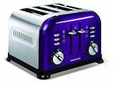 Morphy Richards Accents 44737 4 Slice Toaster, Plum