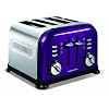 Morphy Richards Accents 44737 4 Slice Toaster, Plum