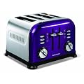 Morphy Richards Accents 44737 4 Slice Toaster, Plum
