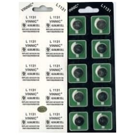 Vinnic Button Cell Size AG10 (189 389 LR54) 10 batteries per Pack