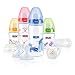 NUK 10225093 First Choice+ Perfect Start Set mit je 2 Flaschen 150 und 300ml aus PA, 2 Silikon Sauger Gr��e 1M, 1 Silikon Schnuller Gr��e 1, 1 Drehverschluss, 1 Flaschenb�rste