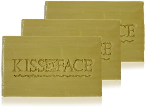 Kiss My Face Naked Pure Olive Oil Bar Soap,4oz Bars, 3 Count
