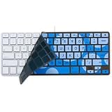 iSkin Protouch Vibes Silicone Keyboard Protector (Day Dream Blue/Light Blue)
