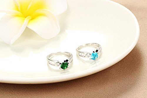 TIDOO Jewelry Candy Lady Series Fashion Trendy Sapphire Crystal Statement Rings Platinum Gold Plated With Class-AAA stone mounted Cubic Zirconia 100% Man-made Trendy Elegance Finger Band Jewelrys For Women,Hot,Best Gift For Lover Party Wedding Promise Band Anniversary Engagement Valentine's Day Christmas