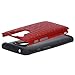 Droid Turbo Case, SGM (TM) Hybrid Gel Rhinestone Bling Armor Defender Case for Motorola Droid Turbo [SGM (TM) Logo] (Red)